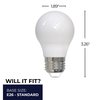 Bulbrite 7 Watt Dimmable A15 Milky Glass Finish LED Filament Light Bulb with Medium E26 Base, 4 PK 861635